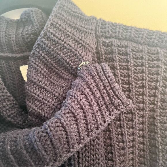 Lou & Grey Marled Grey Open Cardigan Sweater - Picture 5 of 9